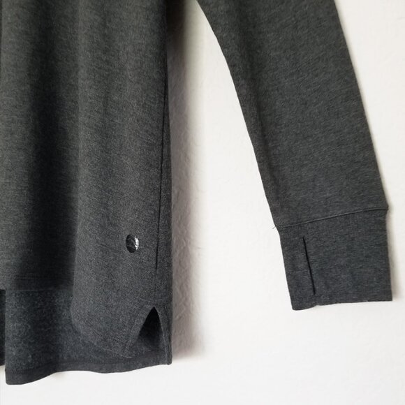 L.L. Bean SoftFlex Mockneck Pullover Size L Regular Midnight Black Heather Tunic - Picture 14 of 16